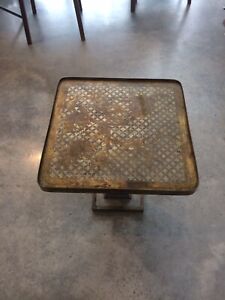 Rare Mid Century Philip Kelvin Laverne Acid Etched Coffee Table Chinese Design