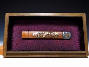 Dragon Rare From Kozuka Japan Edo Original Tsuba Sword Guard Antique