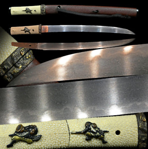 Japanese Sword Antiqu Wakizashi Koshirae 13 27 In From Japan Katana