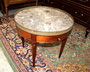 French Antique Mahogany Louis Xvi Coffee Table