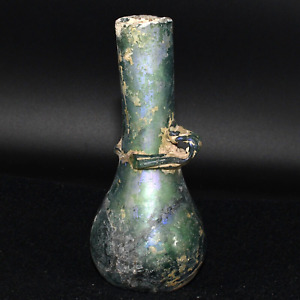 Big Ancient Roman Glass Iridescent Patina In Good Condition C 1st 3rd Century