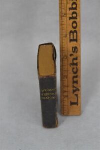 Antique 1878 Medical Lexicon Dictionary Miniature Travel Pocket Book Original