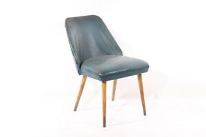 Old Chair Cult Retro Club Chair Lounge Chair Leather Blau