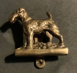 Welsh Terrier Brass Door Knocker England Handcrafted