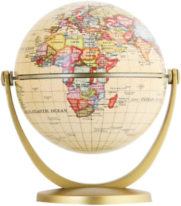 Mini Antique Globe 4 Inch 10 Cm Swivels In All Directions Educational Decor