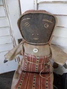 Primitive Folk Art Cupboard Doll Myrta