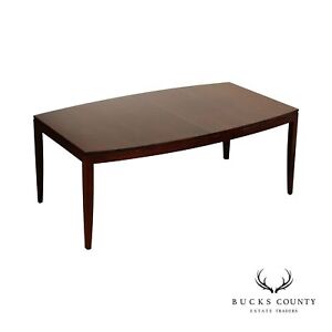 Stickley Metropolitan Collection Solid Cherry Boat Shaped Dining Table