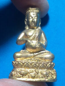 0384 Thai Amulet Buddha Pra Kring Uppakut Lp Larp Wat Khao Korb 56 Wealth Lucky