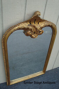 62007 Wood Hand Carved Decorator Gold Mirror In Fancy Picture Frame