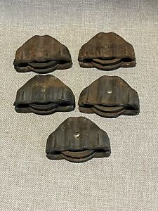 Antique Cast Iron Window Sash Pulleys 3 Frame 2 Pulley