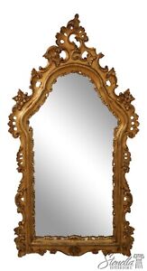 61052ec Ornate Wood Carved Frame Gold Rococo Mirror