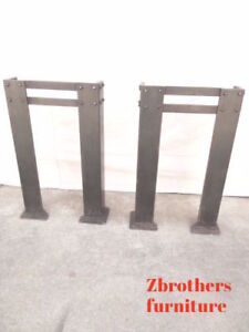 Set Of Metal Industrial Dining Room Table Sofa Hall Table Legs Reproduction