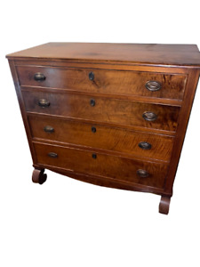 Antique Transitional Federal And Empire Gentleman S Four Drawer Chest Circa 1810