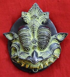 Tribal Face Brass Door Knocker Entrance Gate Bell Ghost Wizard Witch Ring Rd18
