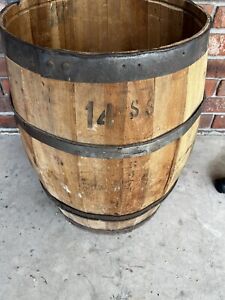Vtg Antique Wood Wooden Rustic Rural Barrel Nail Rivet Keg Farm Store Decor 24 