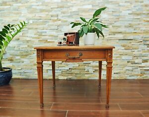 Heritage Vintage Neoclassical End Table Square Single Drawer 1960 S Mcm Table