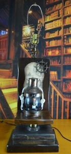 Vintage Masthead Nautical Theme Table Lamp Pirate Map Flicker Light Works