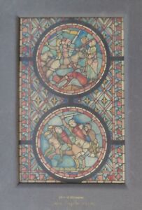 Exhibited 1910 French Gothic Stained Glass Architect Painting Leicester Holland