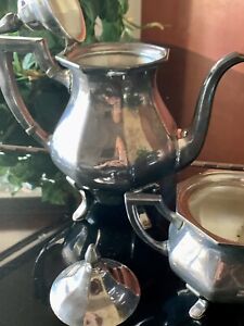Vintage Wallace 2 Piece Silverplate Tea Coffee Set 5020
