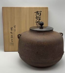 Masamitsu Kikuchi Amida Do Pot Tea Pot Tea Utensils Box