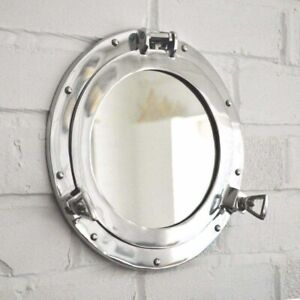 17 Aluminum Porthole Mirror With Shiny Finish Nautical Ship Wall Home D Cor