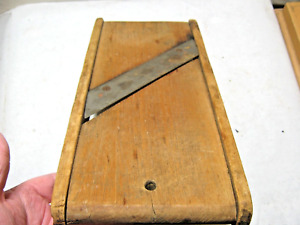 Vintage Wood Cabbage Kraut Slaw Cutter Slicer Shredder Board 15 Long 6 5 Wid