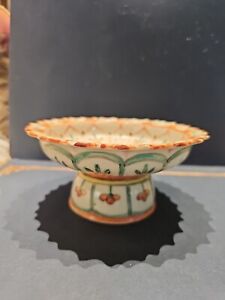 Transitional Period Chinese Waucai Footed Compote