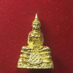 Phra Thai Lp Temple Old Be Beautiful Rare Wat 2515 Antique Coin A