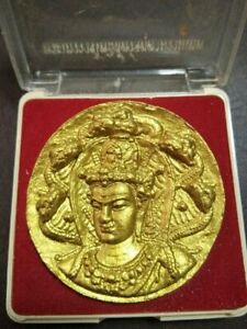 Thai Amulet Jatukam Rammathep Rachan Dum Be 2550 Temple Box Holy Protect Pendant