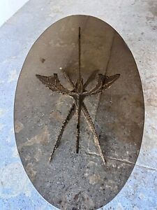 Smoked Glass Black Bronze 1960 S Brutalist Sculpture Torch Cut Coffee Table