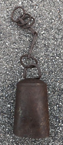 Antique Hand Wrought Riveted Tin Cow Bell