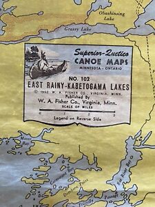 4 Vintage Northern Ely Mn Area Maps Bwca Rainy Kabetogama Moose Insula Crooked
