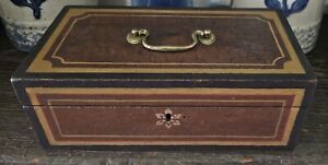 Small Antique Document Box Primitive Wooden Box