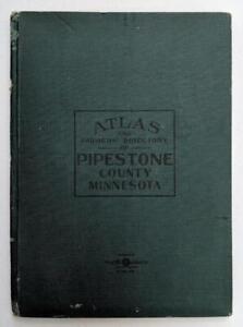 Correlated 1914 Atlas Farm Directory Pipestone County Mn Maps Agriculture