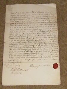 1746 Indenture Lease Bourne Lowes Northumberland Newcastle Morpeth 1 Wax Seal 