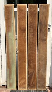 4 1900 S Antique Oak High Back Bed Panels 5 75 X 53 5 X 1 4 1970 S Green Paint