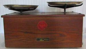 Rare Torsion Balance Co Wood Scale Stile 258 B91076 Antique 1920s