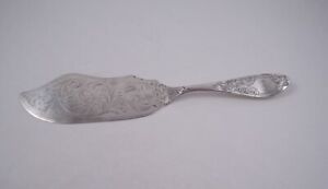 10 15 Baltimore Coin Silver Heavily Engraved Large Fish Server Not Sterling