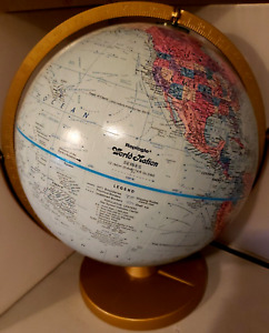 Replogle World Nation Rotating Globe 12 Diameter Tiltable Terrence Donovan