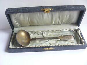 Russian Imperial Silver 84 Small Ladle Riga 1877 Maker Jfe In Vintage Fitted Box
