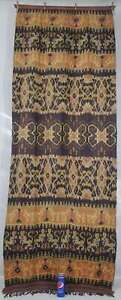 Lovely Indonesian Antique Sumba Ikat Hand Woven Wall Hanging Shawl 224x87cm
