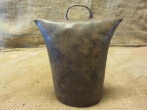 Vintage Triangle Round Metal Cow Sheep Bell Rare Antique Farm 10261