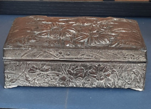 Chinese Silver Plated Vintage Oriental Antique Box