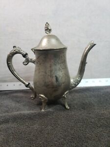Vintage International Silver Company Footed Silverplate Teapot