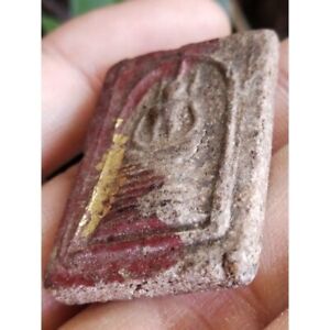 Amulet Thai Buddha Antique 19th C Phra Somdej Wat Ket Chaiyo Top Rare 1