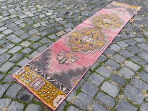 Carpet Bohemian Wool Runner Rug Turkish Vintage Handmade Rug Runner 1 5 X 6 5