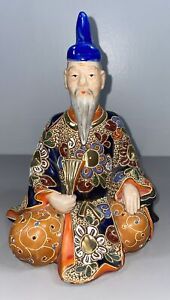 Antique Vintage 7 5 Japanese Kutani Porcelain Man Figurine