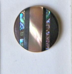 Bb Bone Bos Taurus Cow Back Mother Of Pearl Veneer Antique Button Small