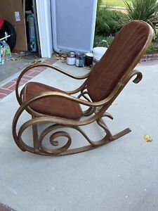 Antique Vintage Thonet Bentwood Rocking Chair