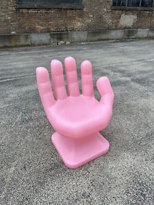 Dusty Pink Right Hand Shaped Chair 32 Tall Adult 70s Retro Icarly New